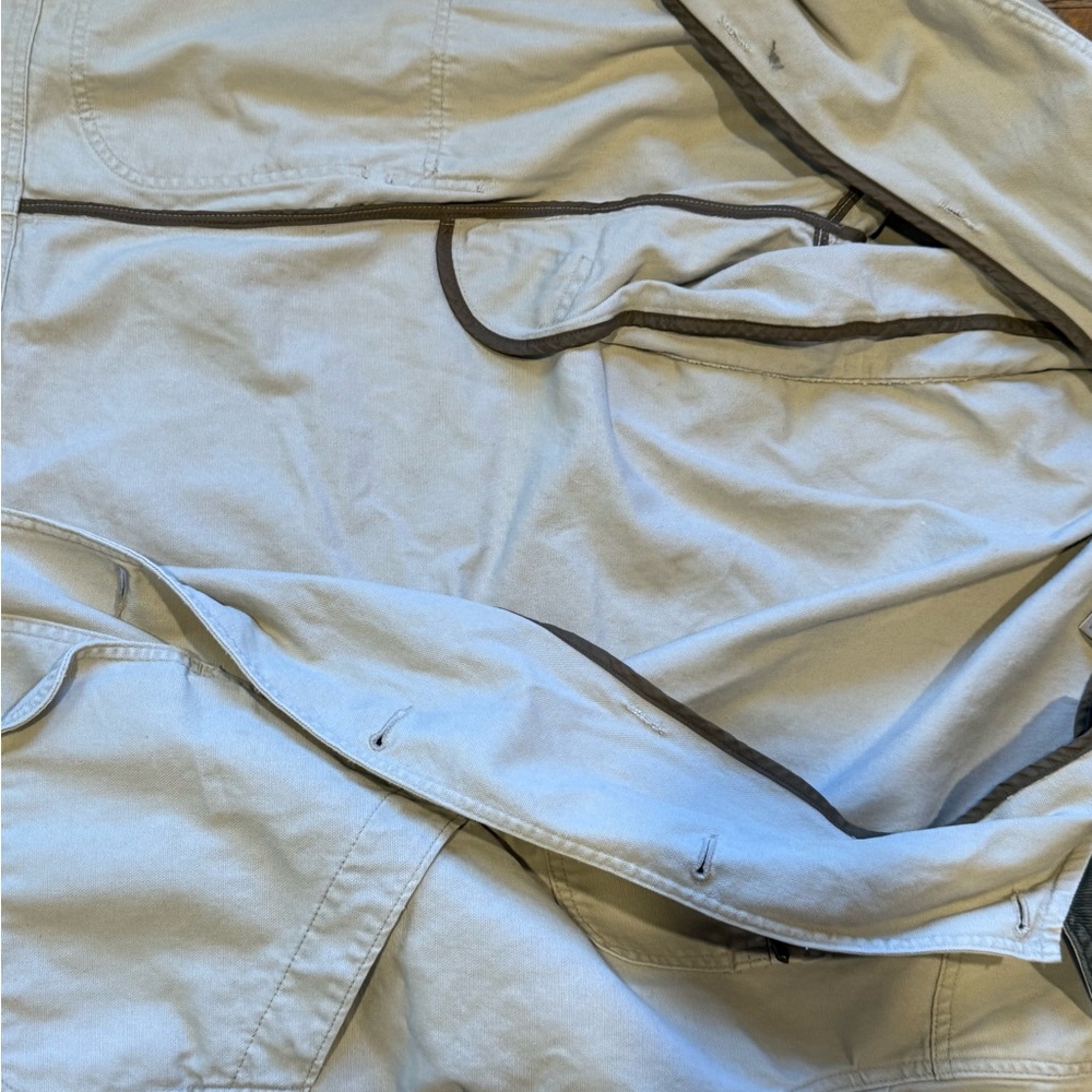 L.L. Bean Men's medium Tan and Dark Green Field Jacket - Picture 6 of 6